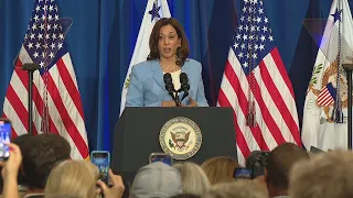 WATCH: VP Kamala Harris speaks about the climate crisis, inflation in Seattle