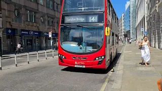 London Buses at MOORGATE STATION (2022)