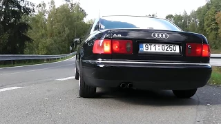 AUDI A8 4.2i V8 - Amazing straight pipe sound (1080p)