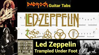 Trampled Under Foot - Led Zeppelin - Guitar + Bass TABS Lesson