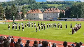 EM-Fußball-Formation der TMK St.Georgen/Klaus bei der Marschmusikbewertung 2024 in Waidhofen/Ybbs