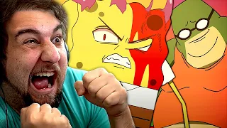 FINALLY!! THE GREATEST ANIME OF ALL TIME | Kaggy Reacts to SpongeBob Anime Ep #1: Bubble Bass Arc