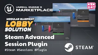 Implementing Steam Advanced Sessions Plugin | Multiplayer Blueprint Lobby Solution | UE5 Marketplace