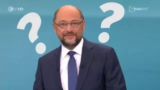 TV-Duell 2017: Martin Schulz denkt nach [Merkel vs. Schulz]