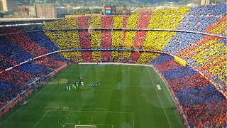 El Clásico! Atmosphere in Camp Nou at Press Balcony and Away Section