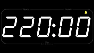 220 MINUTE - TIMER & ALARM - 1080p - COUNTDOWN