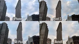 Camera Test: Galaxy S9 Plus vs iPhone X vs Pixel 2 XL vs Note8