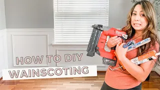 HOW TO INSTALL WAINSCOTING PANELS: DIY project for new homeowners