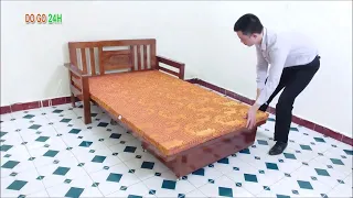 Wooden Armchair Becomes Bed For Narrow Room | Ghế Bành Kiêm Giường Cho Phòng Hẹp | Do Go 24H