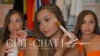 CHITCHAT GRWM| spilling all the tea + quitting YouTube + social media is toxic + childhood trauma..
