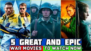 Top 5 Great WAR Movies On Netflix, Amazon Prime, Apple TV+! 2023