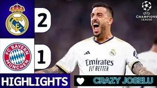 Real Madrid Vs. Bayern JOSELU COMEBACK HIGHLIGHTS ALL GOALS 2024