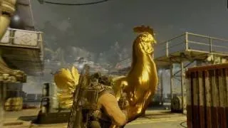 Gears of War 3 Easter Egg - Big Golden Lambent Chicken!