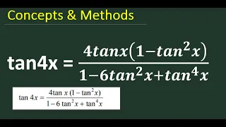 'tan4x=4tanx(1-tan^2x)/1-6tan^2x+tan^4x'  | Prove that:`tan4x=(4tanx(1-tan^2x))/(1-6tan^2x+tan^4x)`