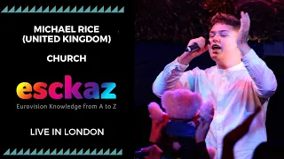 ESCKAZ in London: Michael Rice - United Kingdom - Church (at London Eurovision Party 2019)