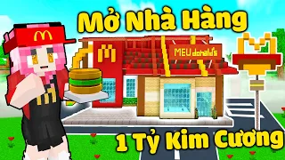 MỀU THỬ THÁCH 24GIỜ TRỞ THÀNH ĐẦU BẾP BÁN HAMBURGER TRONG MINECRAFT*1 NGÀY REDHOOD LÀM NÔ LỆ CỦA MỀU