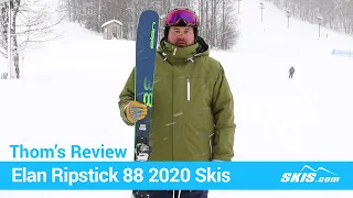 Thom's Review- Elan Ripstick 88 Skis 2020- Skis.com