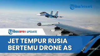 Jet Tempur Su-30 Rusia Vs Drone Amerika Bertemu di Laut Hitam, Terjadi Pertarungan Udara?