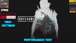 Days Gone 1080p & 1440p High Settings Performance Test | Ryzen 7 2700X + RX 580 4GB