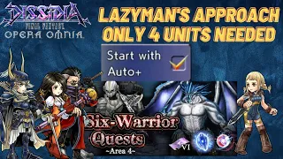 DFFOO [GL] 6 Warrior Quest Area 4, the Lazy Way with Auto+