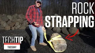 How To Strap And Move Large Rock Boulders Safely