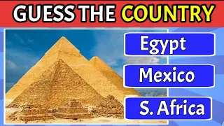 GUESS the COUNTRY by the LANDMARK | 30 Famous landmarks |Landmark Quiz