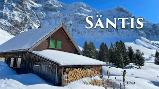 Säntis, Switzerland 4K - Heavy Snowfall in the Swiss Alps - A Fairytale Winter Wonderland ❄️