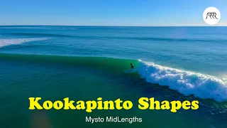 Kookapinto Shapes | Mysto Mid Lengths | Empty surfing on small waves