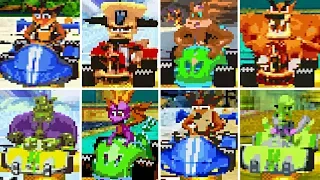 Crash Nitro Kart GBA - All Characters | Road To CTR Nitro-Fueled