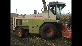 Maïs 2005 Loonbedrijf John Mennen uit Heusden met o.a. Claas Jaguar 695, Deutz,Massey Ferguson