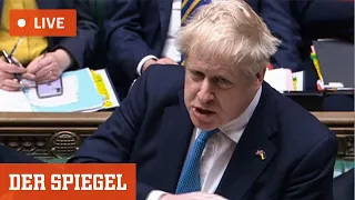 Boris Johnson stellt sich Unterhaus wegen »Partygate«-Affäre | DER SPIEGEL