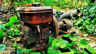 Fully restoration old diesel engine | Restore and repair old water pump using diesel engine