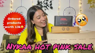 I ordered products worth 13k😮 Nykaa Haul | Nykaa Hot Pink Sale | Nagma Sayyed makeovers