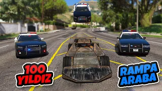 Rampa Araba ile 100 Yıldızda Polisten Kaçış - GTA 5