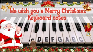 We wish you a merry Christmas keyboard notes | Christmas song wishes | Happy New year