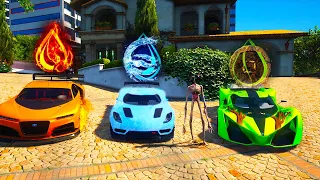 ENCONTREI os CARROS ELEMENTAIS no GTA 5 ! Siren Head