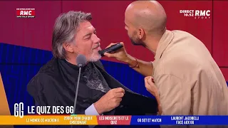 "Les Grandes Gueules": la barbe d'Alain Marschall rasée en plein direct