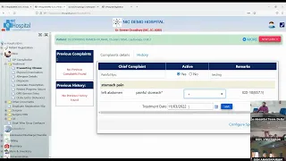 eHOSPITAL CLINICAL MODULE Dr Work Module