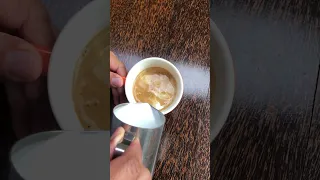 Hot Coffee Latte #latteart