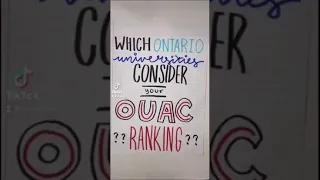 #shorts - Which Ontario Universities Consider OUAC Ranking?