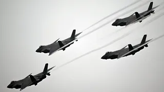 Chinese  J-20 Stealth Fighter and J-16 Stunning Performance at Zhuhai Airshow 2022