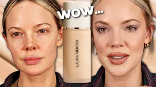 LAURA MERCIER REAL FLAWLESS WEIGHTLESS PERFECTING FOUNDATION REVIEW & WEAR TEST *NO FILTER*