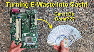 Turning E-Waste Into Cash! Smelting Gold & Silver From Circuit Boards