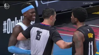 KYRIE IRVING AND DENNIS SCHRODER GET EJECTED...