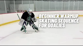 7 Part Beginner Warmup Skating Sequence for Goalies