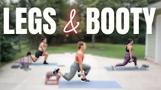 35 MIN Strong Legs & Booty Workout | Band & Weights | With LEG FINISHER