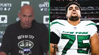 Robert Saleh Announces That Alijah Vera-Tucker Will Miss The Rest Of The Season Due To Injury