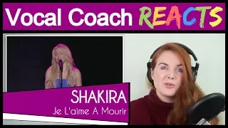 Vocal Coach reacts to Shakira - Je L'aime A Mourir (Live Francis Cabrel Cover))