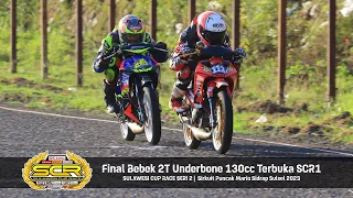 🔥🔥#SCRSIDRAP🔥🔥  Final Bebek 2T Underbone 130cc Terbuka SCR1 | Sirkuit Puncak Mario Sidrap Sulsel