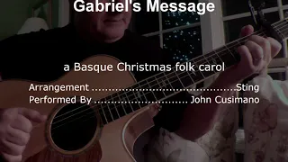 Gabriels Message - Fingerstyle Acoustic Instrumental